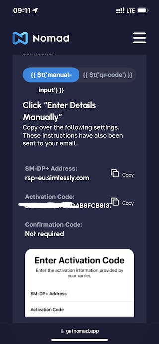 esim details manual nomad esim thailand_screenshot