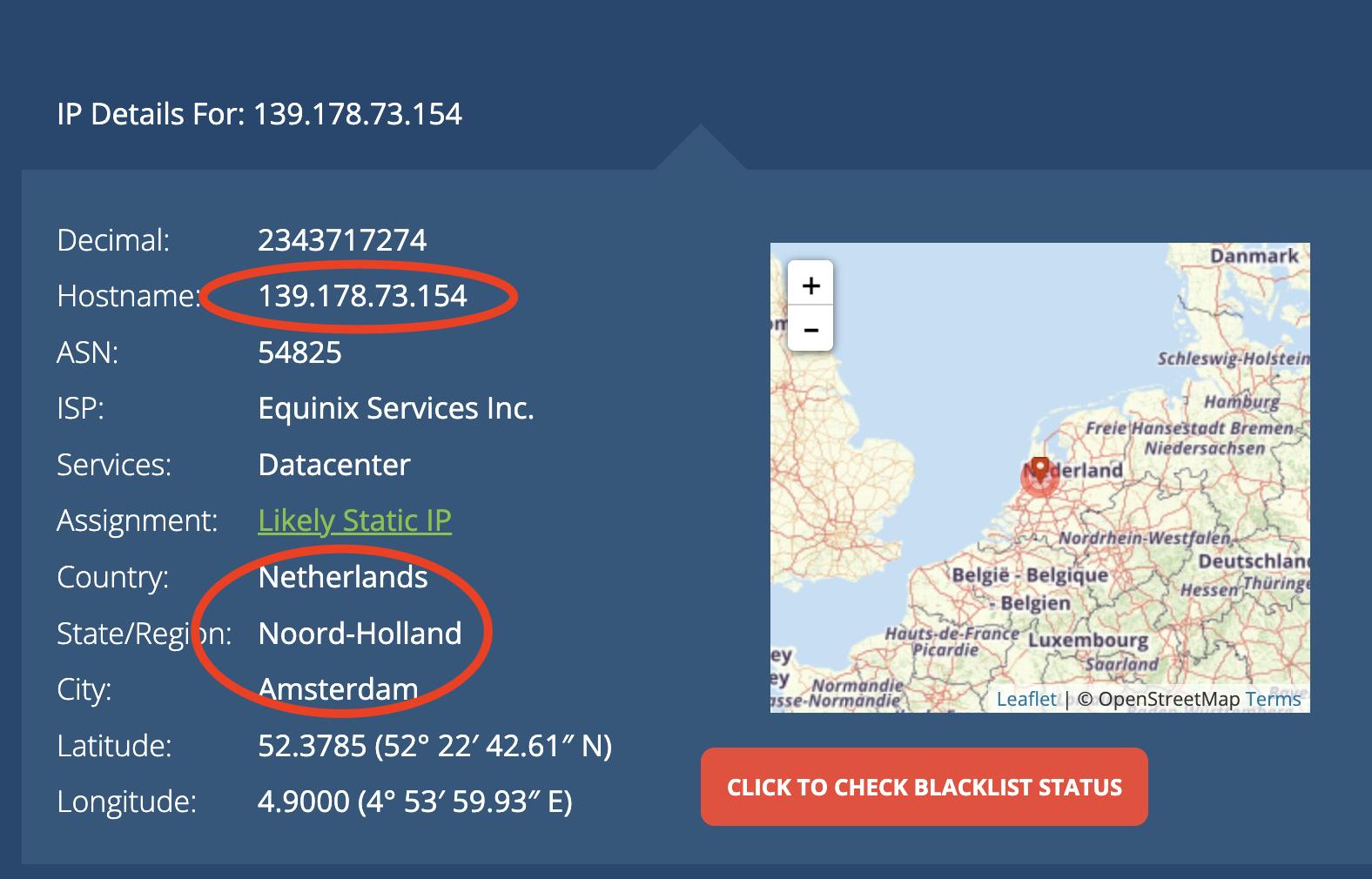 yohomobile latvia was routed in the Netherlands