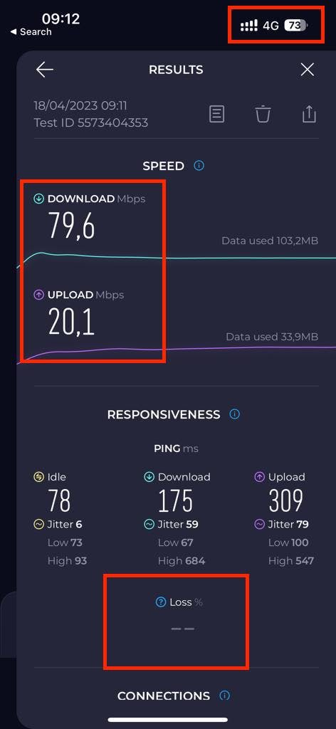 Nomad_metro_speed_test_screenshot